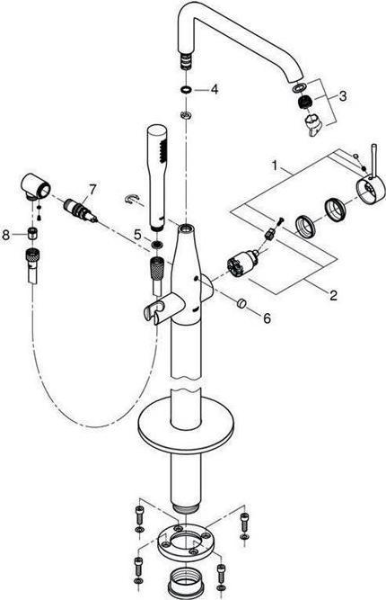 Produktbild Grohe Badewannenarmaturen-Set GROHE1108 Essence New 23491AL1