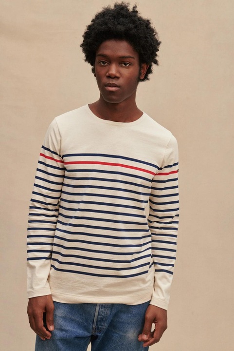 Produktbild Le Minor Pullover mit Rundhalsausschnitt und Streifen (XL)