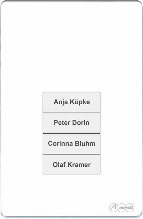 Actual product image Auerswald TFS-Dialog 400 white intercom system for a/b interfaces with elegant glass front