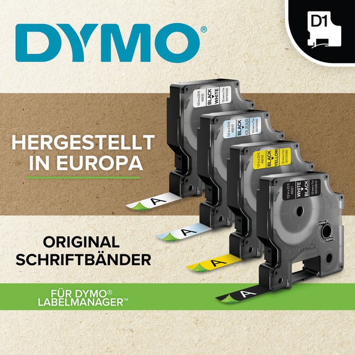 Produktbild Dymo S0720530 (1.20 cm, Schwarz, Weiss)