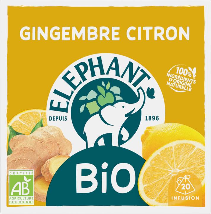 Image du produit Elephant BIO Infusion Gingembre Citron (34 g)
