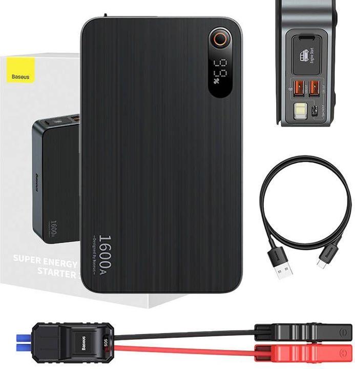 Produktbild Baseus Super Energy PRO Auto Starthilfe (16000 mAh, 65 W, 59.20 Wh)