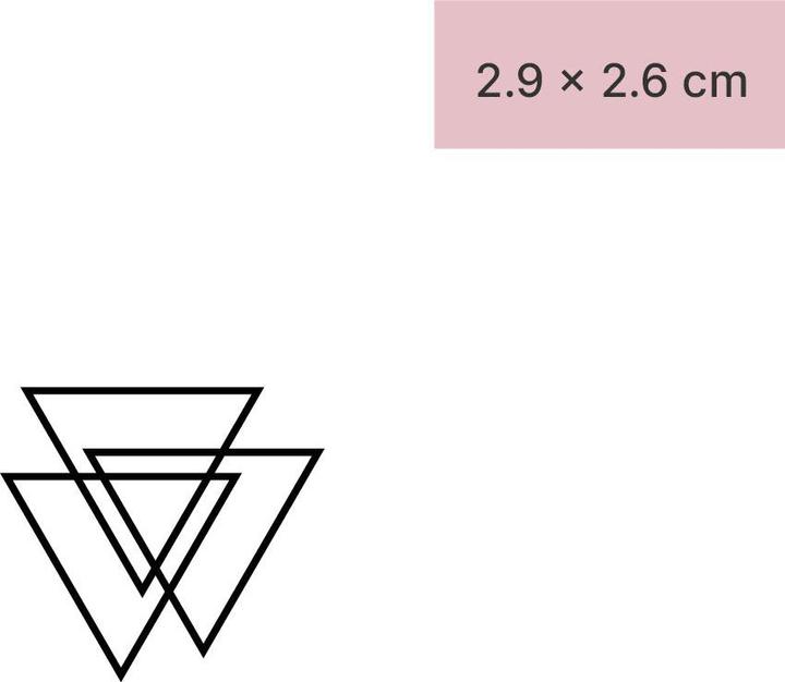 Image du produit minink Tatouage temporaire - Trois triangles