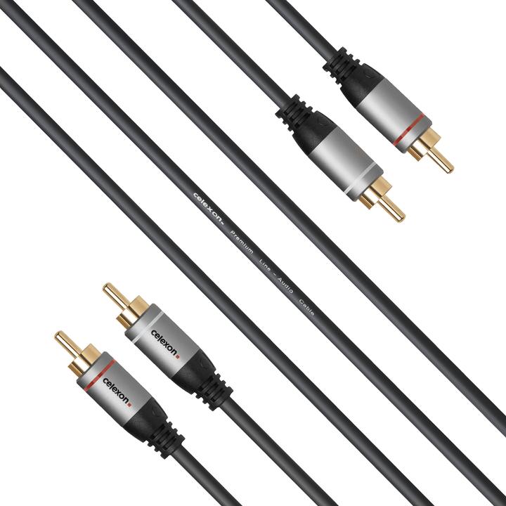 Produktbild Celexon 2x Cinch Stereo Audiokabel 1,0m - Professional Line (1 m, Cinch Kabel)