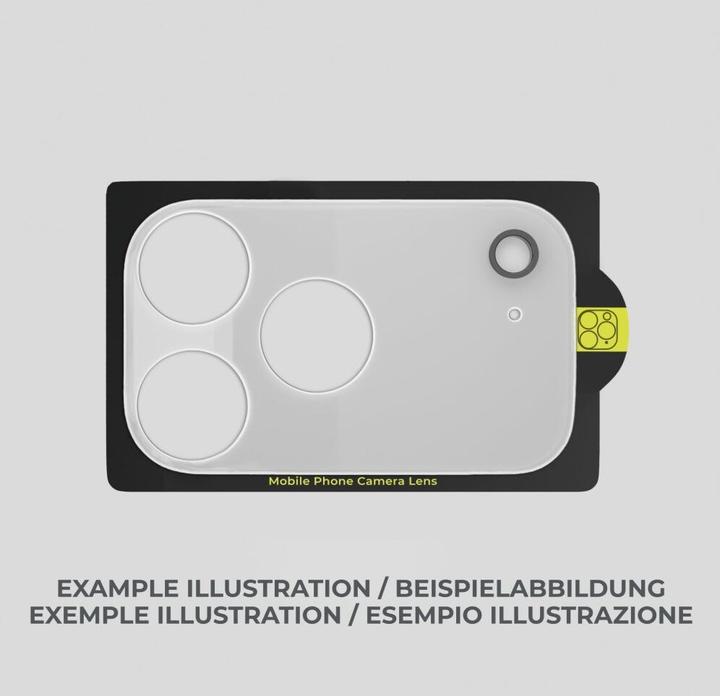 prio Caméra arrière en verre trempé pour iPhone 17 Pro Max (6,9 pouces) transparent (1 pcs, Apple iPhone 17 Pro Max)