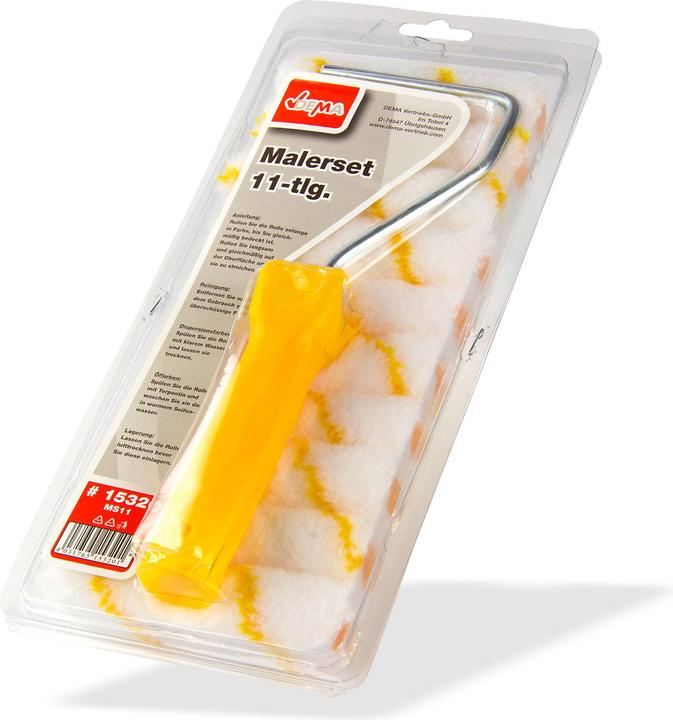 Image du produit Dema Kit de peinture 11pcs -Rouleau de peinture petit 10 rouleaux 1 cintre
