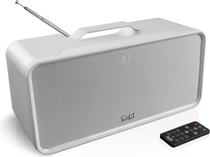 Teufel "BOOMSTER 4 Stereo-Bluetooth-Radio 42W moon grey" (DAB+, Bluetooth, Multipoint)