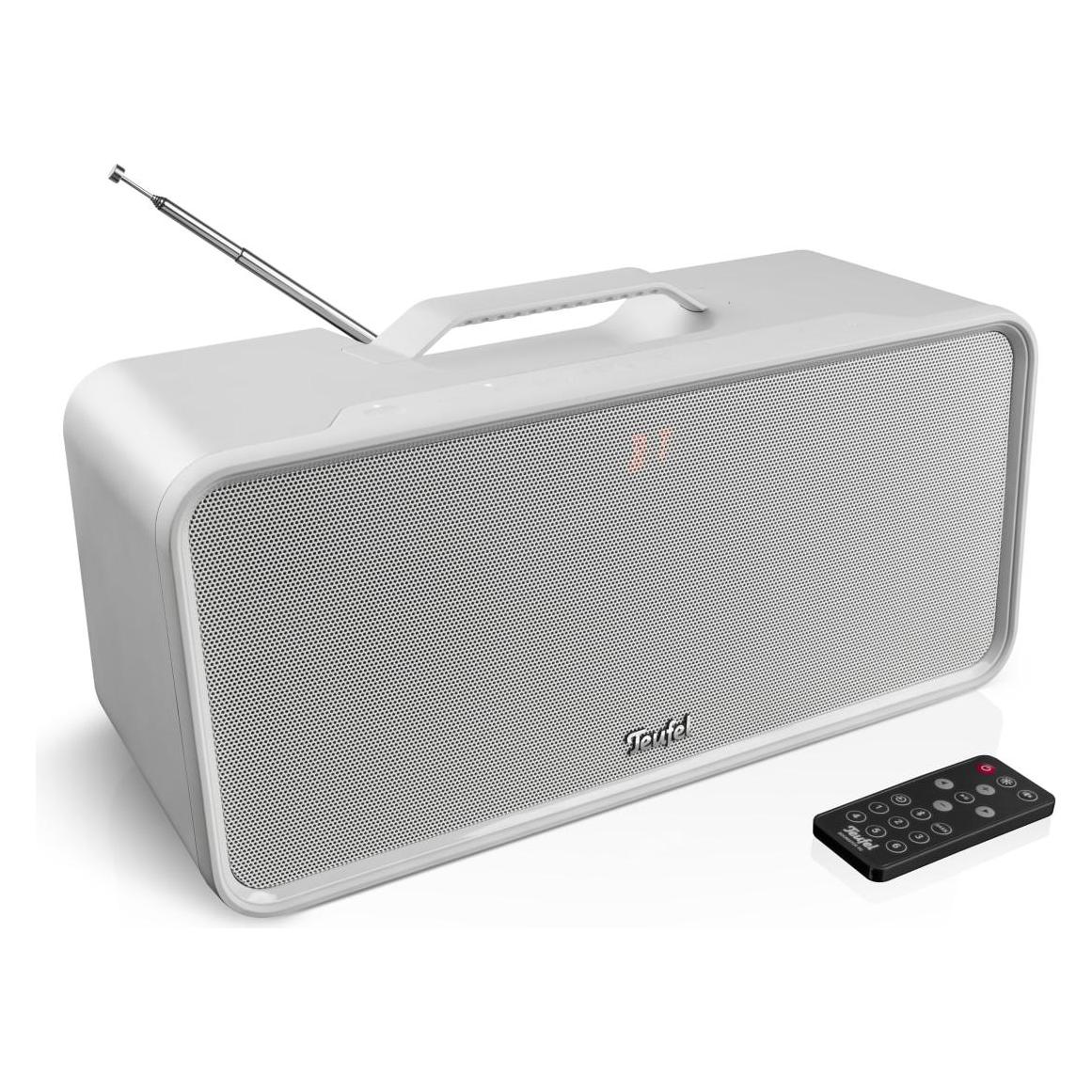 Teufel "Boomster 4 Stereo-Bluetooth-Radio 42W Moon Grey" (Dab+, Fm, Bluetooth, Multipoint), Radio, Grau