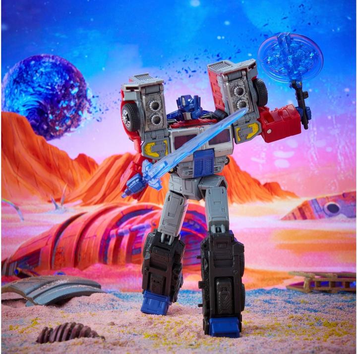 Actual product image Transformers Toy Generations Legacy Series Leader-Class G2 Universe Laser Optimus Prime Ac...
