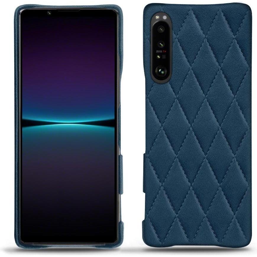 Noreve Lederschutzhülle (Sony Xperia 1 IV), Smartphone Hülle, Blau