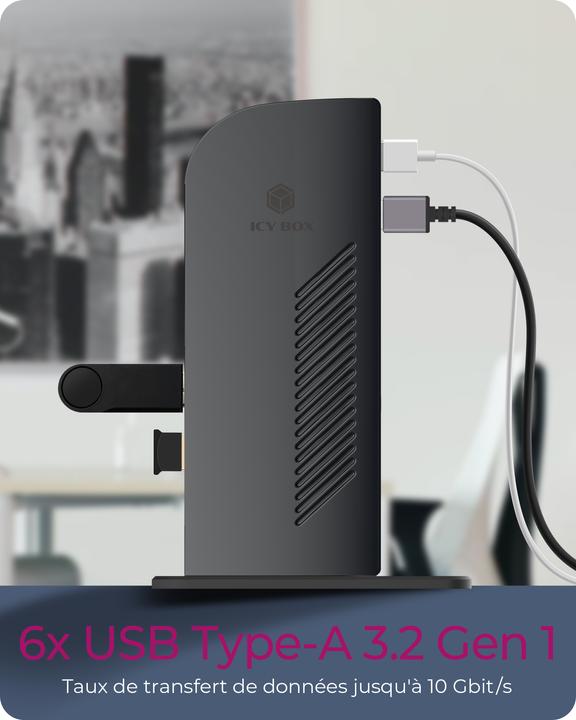 Produktbild Icy Box Ib-Dk2242ac (USB-B, 6 Ports)