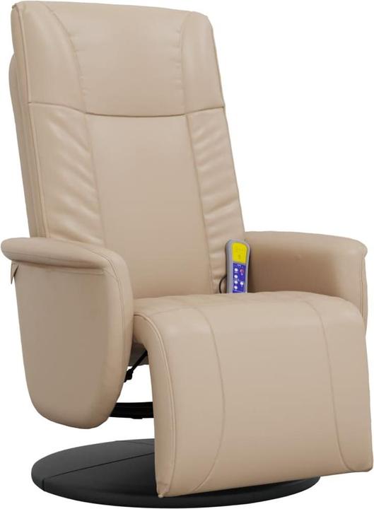 Produktbild VidaXL Massagesessel mit Fussteil Cappuccino-Braun