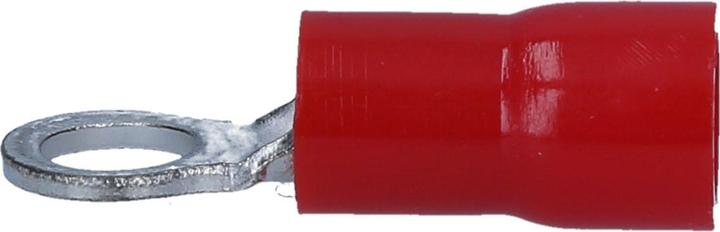 Produktbild Kalitec 100 Stück RKSRM3 Ringkabelschuh 0,5-1,5mm² I teilisoliert M3 rot I Kupfer I PVC Kragen I zum