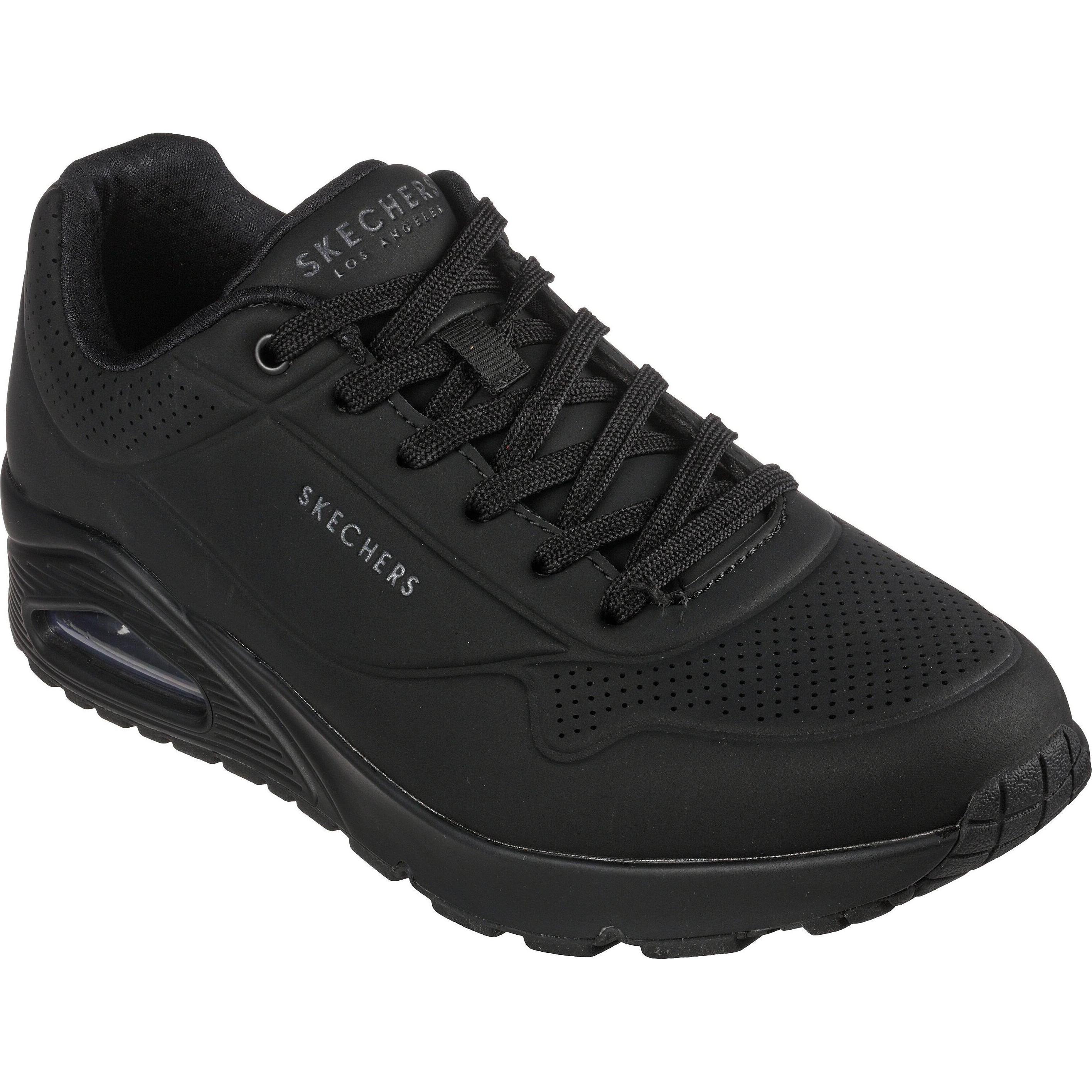 Skechers, Herren, Sneaker, Schnürschuhe, Schwarz, (46)