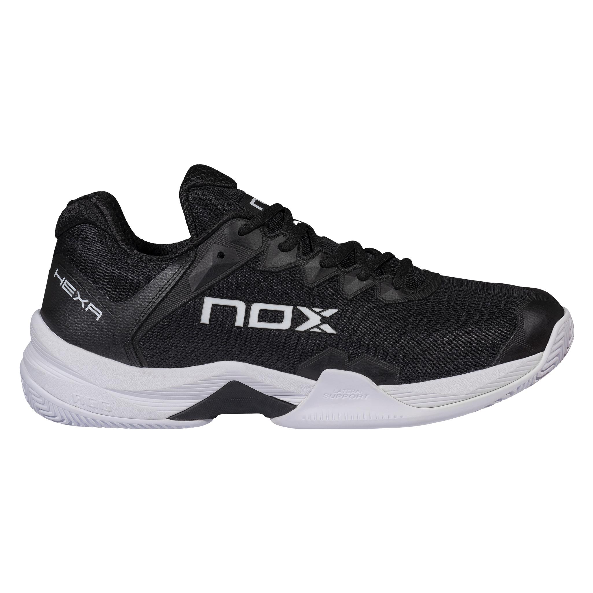Nox, Herren, Hallenschuhe, ML10 Hexa Padelschuhe (44), Weiss, Schwarz
