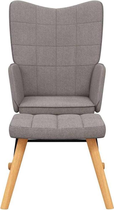 Produktbild vidaXL Schaukelstuhl mit Hocker