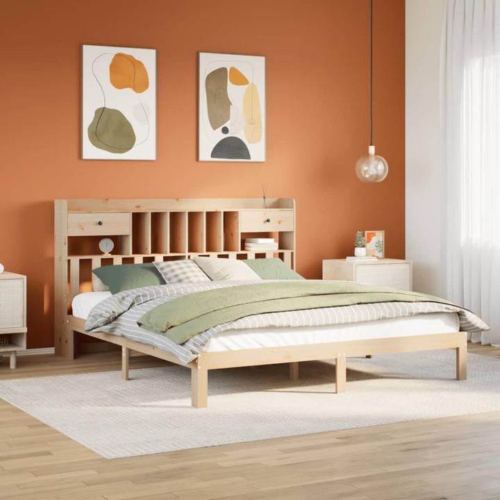 Produktbild vidaXL Bett mit Regal (180 x 200 cm)