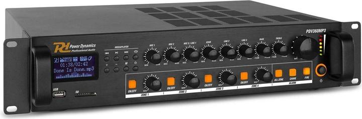 Produktbild Power Dynamics PDV360MP3 4-Zonen Mischer (Endstufe)