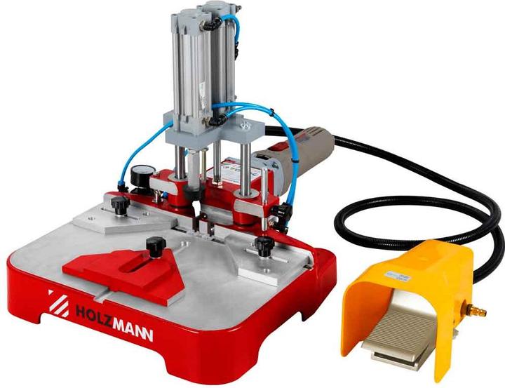 Actual product image Holzmann pneumatic double blade coupling machine