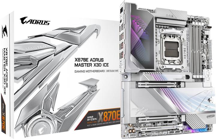 Image du produit Gigabyte X870E AORUS MASTER X3D ICE (AM5, AMD X870E, ATX)