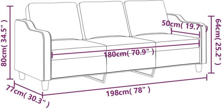 Produktbild VidaXL Ginni (3-Sitzer)