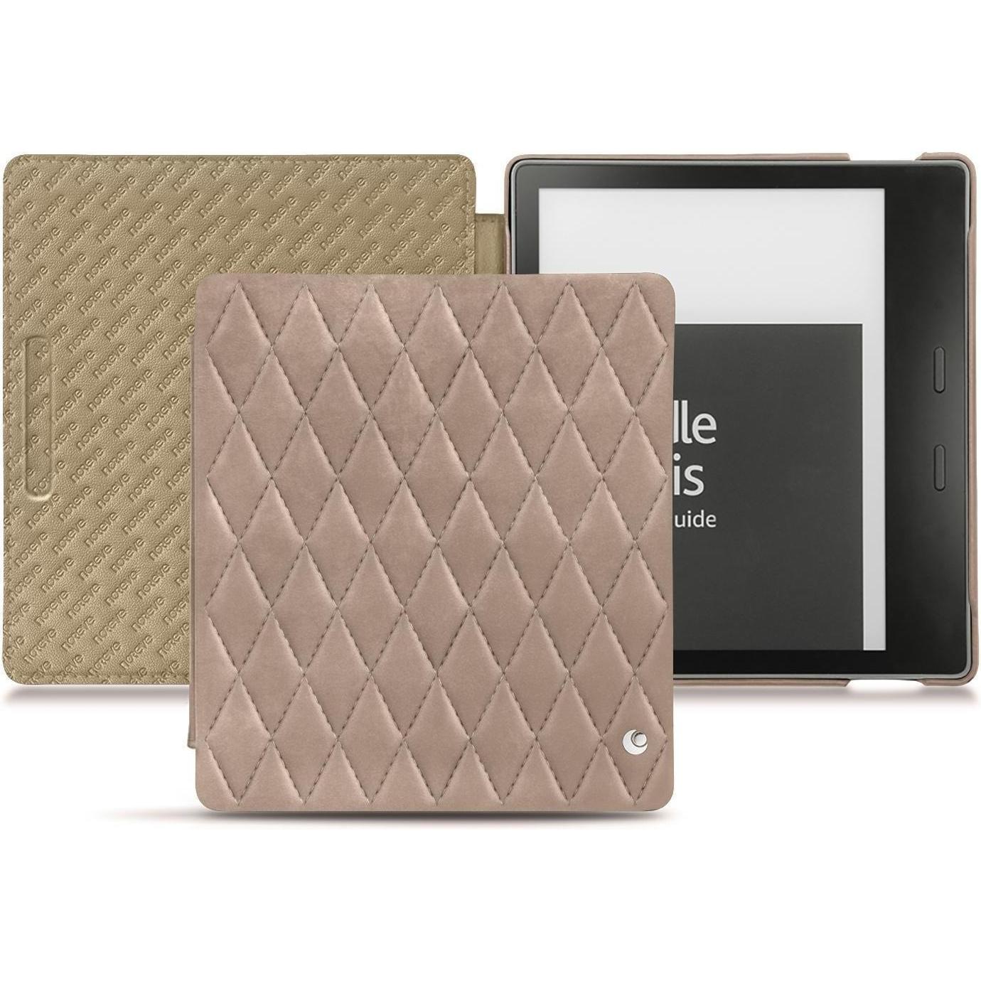 Noreve Lederschutzhülle horizontal (Kindle Oasis (2019)), Tablet Hülle, Beige