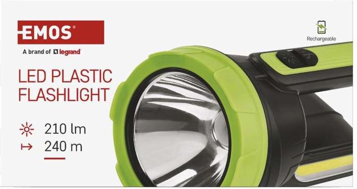 Actual product image Emos LED rechargeable lamp, 210 lm, 1 800 mAh (20 cm, 210 lm)