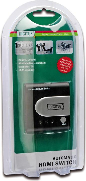 Actual product image Digitus DS-44302, Automatic HDMI Switch, 2-port