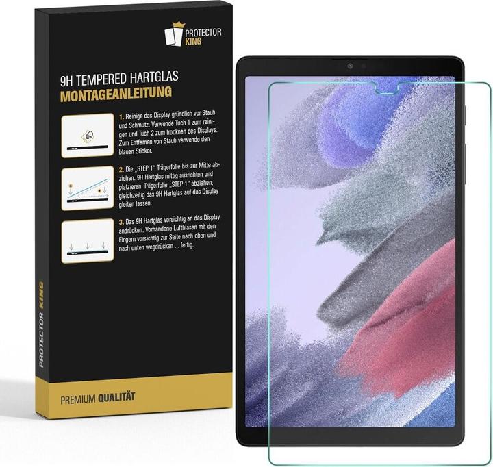 Produktbild Protectorking 4x echtes Tempered 9H Panzerhartglas 3D KLAR (4 Stück, Galaxy Tab A7 Lite)