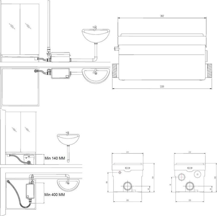 Productafbeelding Toya Afvalwaterpomp Van Douche En Lader (Rioolpomp)