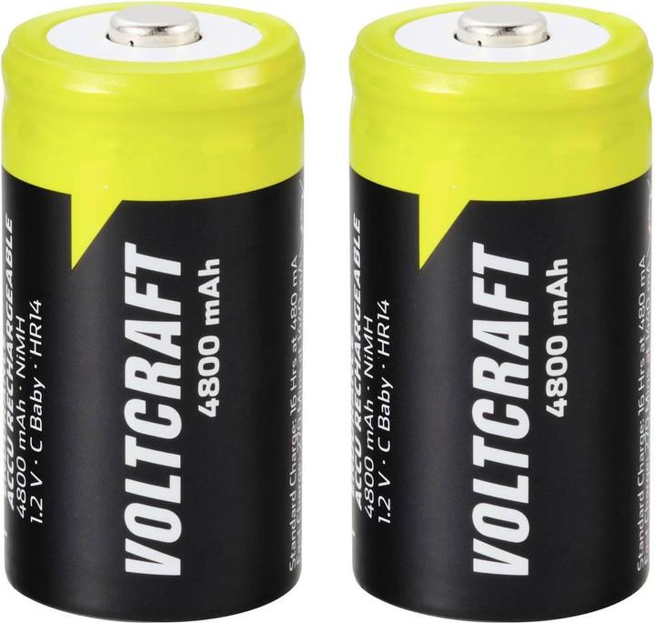 Actual product image Voltcraft Endurance Baby (C) rechargeable NiMH 4800 mAh 1.2 V 2 pcs. (2 pcs., 4800 mAh)