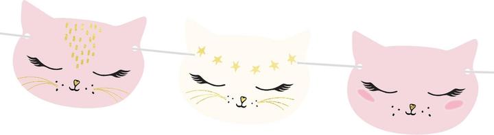 Image du produit Amscan Guirlande Chat Rose (1 pcs)