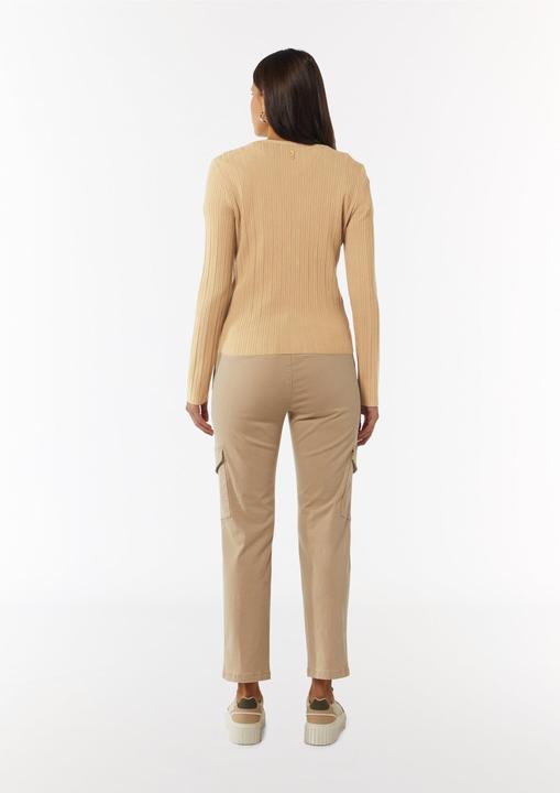 Produktbild Comma Strickjacke Gerippte Strickjacke im Slim Fit (36)