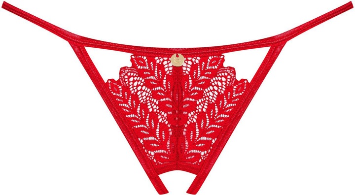 Produktbild Obsessive Ingridia Ouvert String Rot (XXL)