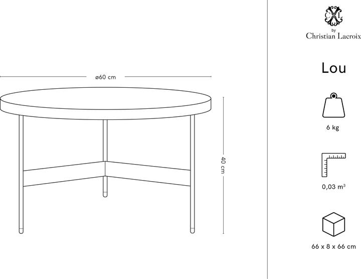 Actual product image CXL by Christian Lacroix Lou (60 x 60 x 40 cm)