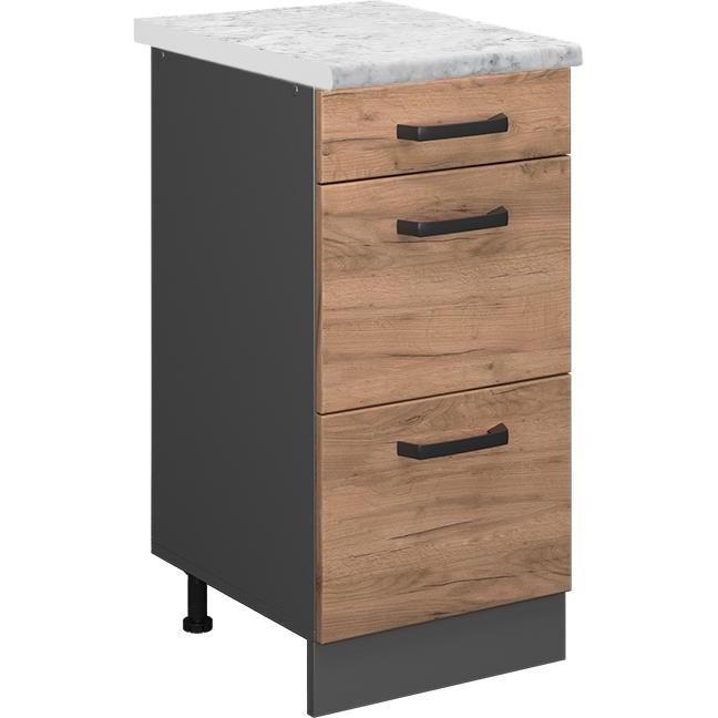 Vicco, Regal, Küchenschrank mit Schublade R-Line (40 x 46 x 81.5 cm)