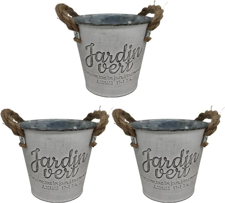 Relaxdays 3er Blumentopf-Set (14 cm)