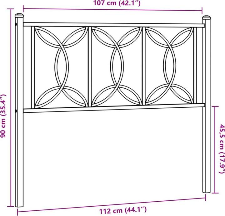 Immagine prodotto vidaXL La§In (112 x 3 x 90 cm)