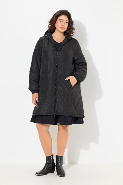Image du produit Ulla Popken Manteau matelassé léger, imperméable, fermeture éclair à double sens (42, 44)
