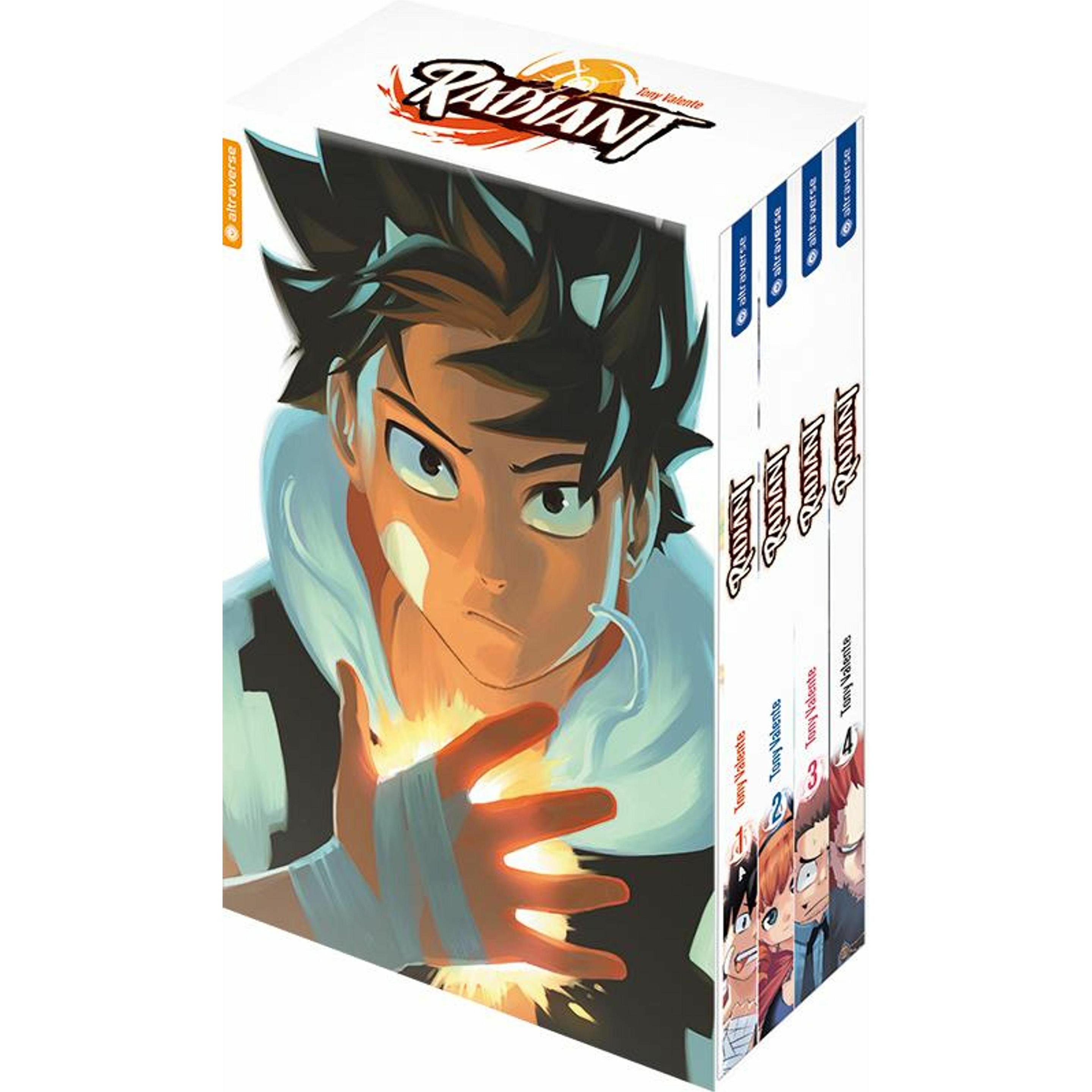 Thumbnail - Radiant 01 - 04 mit Box, Belletristik von Tony Valente
