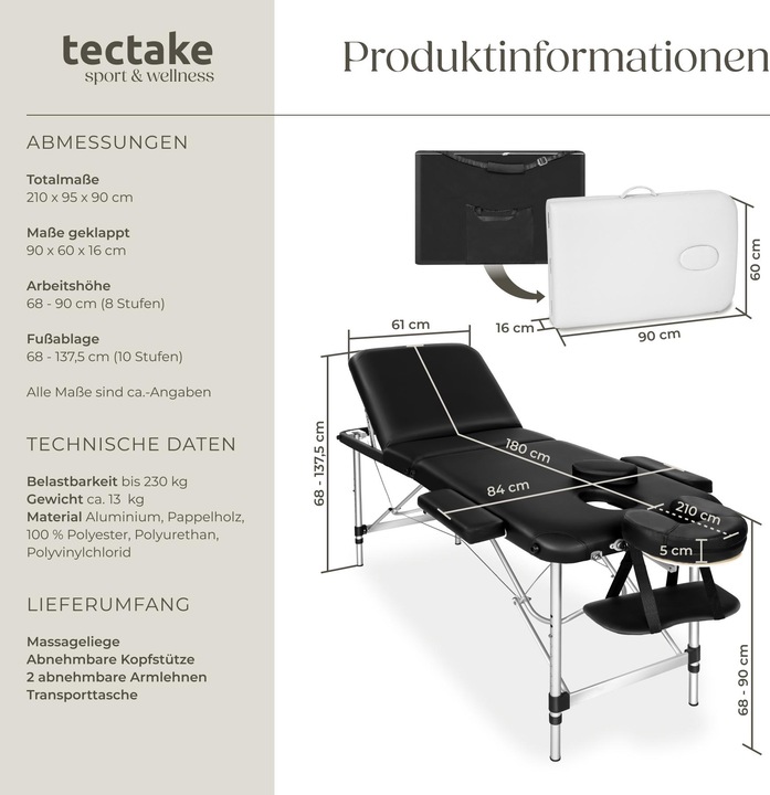 Actual product image tectake 3 Zones