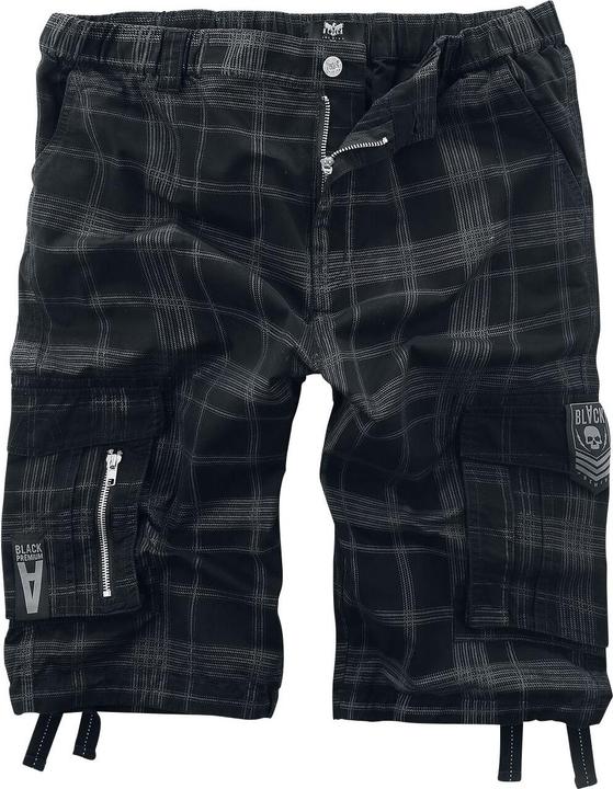 Image du produit Black Premium schwarze Shorts mit karo Muster (S)