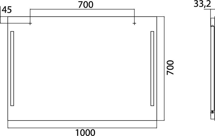 Image du produit Emco Miroir lumineux premium, Miroir lumineux LED premium 1000 x 700 mm