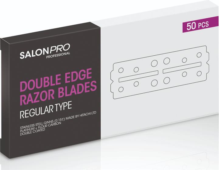 Actual product image XanitaliaPro SalonPro 50 Double Edge Inox stainless steel razor blades (50 x)