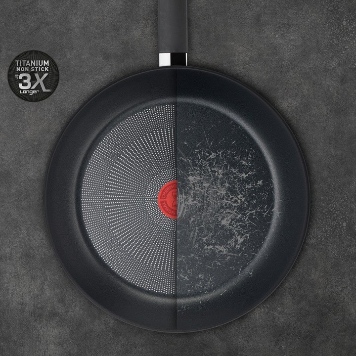 Immagine prodotto Tefal Padella TITANIUM FORCE 28cm (28 cm, Padella per friggere, Alluminio)