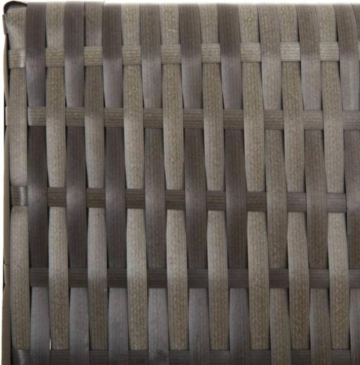 Actual product image vidaXL Screen 5-piece grey poly rattan,Colour: Grey,Material: Poly