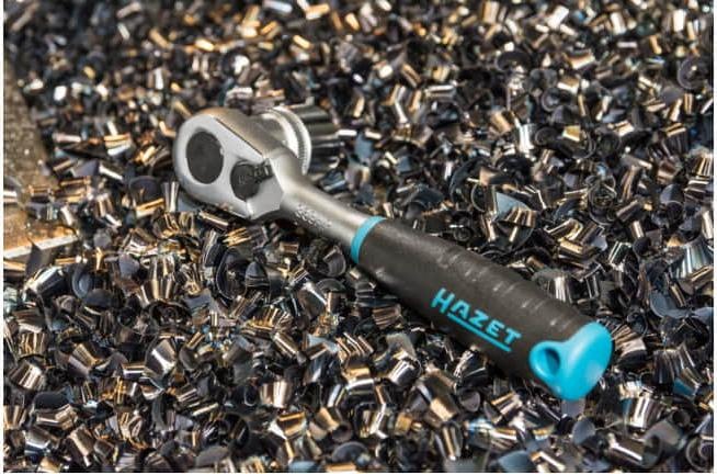 Immagine prodotto HAZET Leva a cricchetto reversibile a dentatura fine HiPer 863HP ∙ Attacco quadro, massiccio, 6,3 m… (1/4")