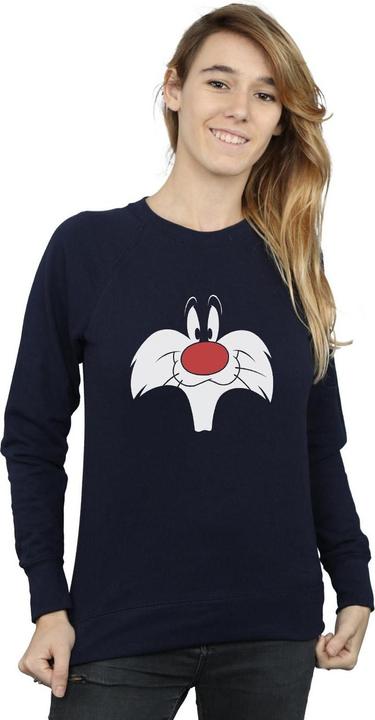 Actual product image Looney Tunes Womens/Ladies Sylvester Big Face Sweatshirt (XXL)