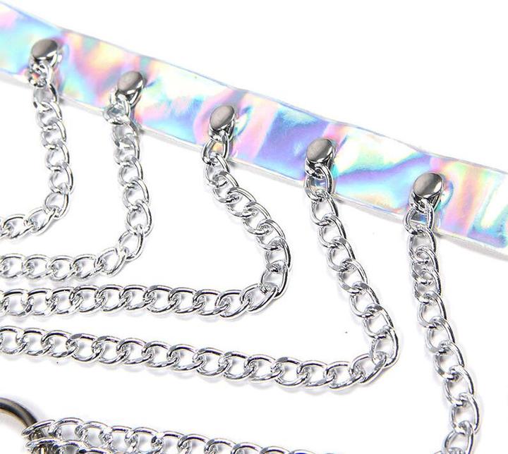 Produktbild Subblime 953737 Brustgurt Mit Ringen Und Ketten Silber Eine Grã–Sse