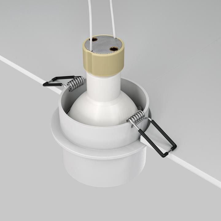 Image du produit Maytoni Reif Downlight, Luminaire encastré GU10 Blanc Socle de spot Ø68mm (GU10)